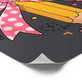 Pencil Coquette Bow Test Day Teacher Motivational  Poster (Ecke)