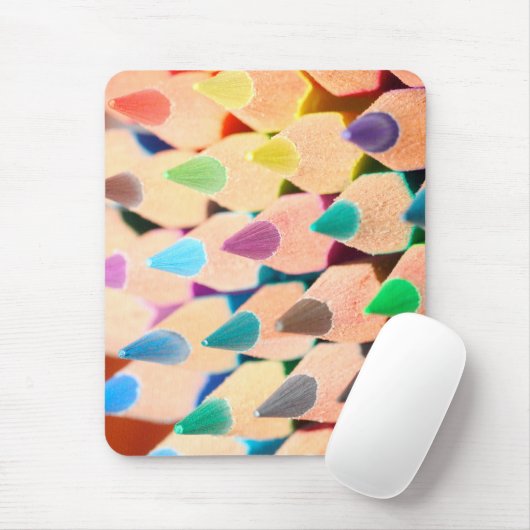 Pencil Crayon Coloring Pencil Mouse Pad Mousepad (Mit Mouse)