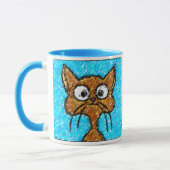 Pencil Crayon Kitty Tasse (Links)