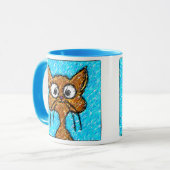 Pencil Crayon Kitty Tasse (Vorderseite Links)