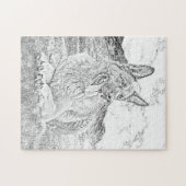Pencil Gezeichnet Deutscher Hirte 252 pc Jigsaw Pu Puzzle (Horizontal)