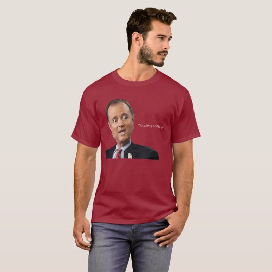 Pencil Neck Adam Schiff Funny Bug Mit Augen Karika T-Shirt (Vorne ganz)