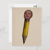 Pencil Neck Adam Schiff Postkarte (Vorne/Hinten)