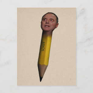 Pencil Neck Adam Schiff Postkarte