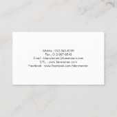 Pencil Shaping Private Tutor Blue Business Card Visitenkarte (Rückseite)