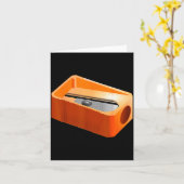 Pencil Sharpener Funny Office School Supplies Cost Karte (Gelbe Blume)