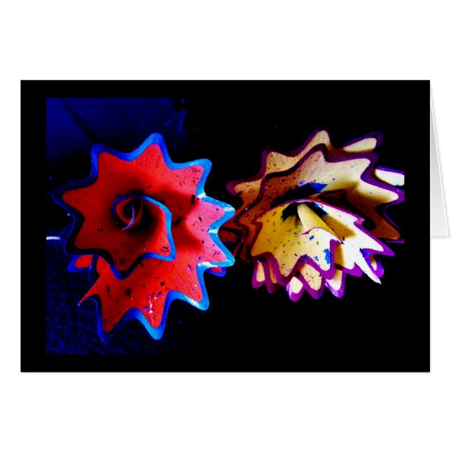 Pencil Shavings Blume (Vorderseite (Horizontal))