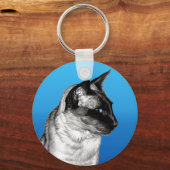 Pencil Siamese Schlüsselanhänger (Vorderseite)