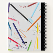 PENCIL SKRIBBLING DESIGN SKETCHBOOK NOTIZBLOCK (Rückseite)