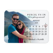 Pencil Us In Save the Date August 2026 Calendar Magnet (Horizontal)