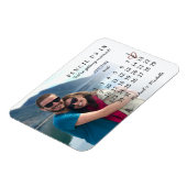 Pencil Us In Save the Date August 2026 Calendar Magnet (Linke Seite)