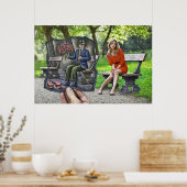 Pencil Vs Camera - Saint Valentine Gentleman Poster (Küche)