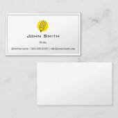 Pencil Yellow Dot Freelance Writer Visitenkarte (Vorne/Hinten)