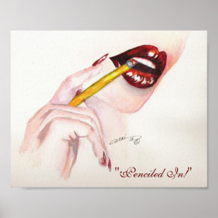 "Penciled In!" 8x10 Print Poster