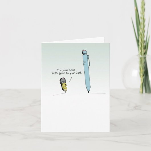 Pencils Cartoon Karte (Vorderseite)