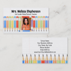 Pencils Foto Lehrer Lehrerausbildung Bildung Visitenkarte