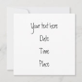 Pencils Frames Einladung (Rückseite)