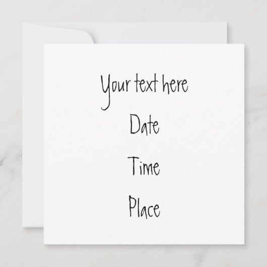 Pencils Frames Einladung (Rückseite)