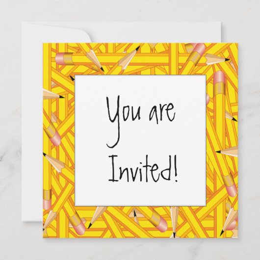 Pencils Frames Einladung (Vorderseite)