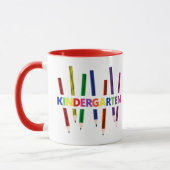 Pencils Kindergarten Lehrer Tasse (Links)