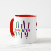 Pencils Kindergarten Lehrer Tasse (Vorderseite Links)