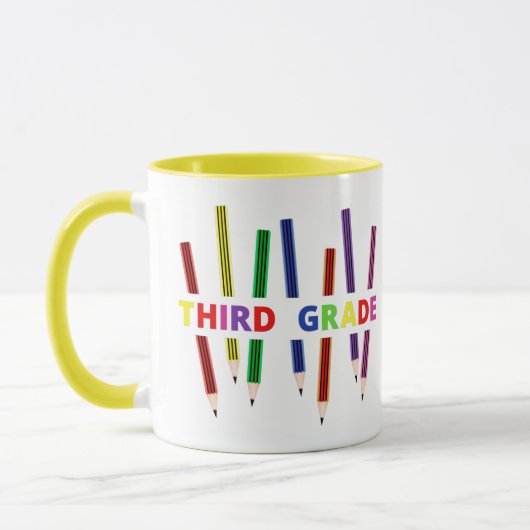 Pencils Third Grade Teacher Tasse (Links)