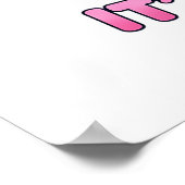 Pencils Up It's Glow Time Poster (Ecke)