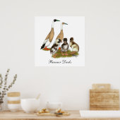 Pención Runner Duck Family Poster (Küche)