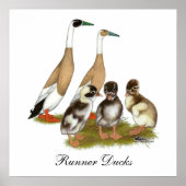 Pención Runner Duck Family Poster (Vorne)