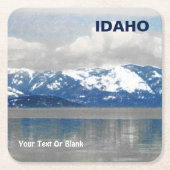 Pend Oreille Rechteckiger Pappuntersetzer (Vorderseite)