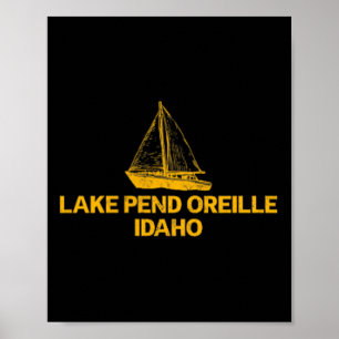 Pend Oreille See Idaho Outdoor Vintage Front Und Poster