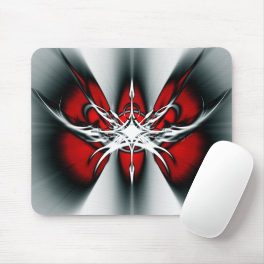 Penda Schmetterling [ROT] Mousepad (Mit Mouse)