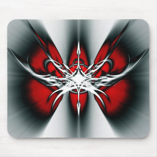 Penda Schmetterling [ROT] Mousepad (Vorne)