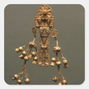 Pendant, aus der Nekropole Camiros, c.630-620 v. C Quadratischer Aufkleber