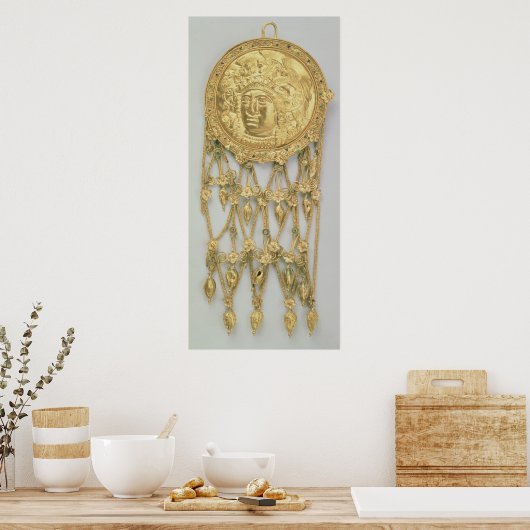 Pendant with the head of Athena Parthenos Poster (Küche)