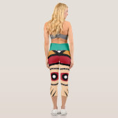 Pende Tribal Capri Leggings (Rückseite)