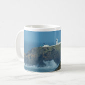 Pendeen Lighthouse Cornwall England Foto Kaffeetasse (Vorderseite Links)