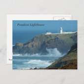Pendeen Lighthouse Cornwall England Foto Postkarte (Vorne/Hinten)