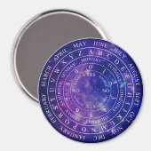 Pendelboard Diagramm Divinity Game Lila Space Magnet (Vorderseite/Rückseite)