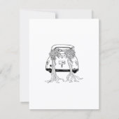 Pendelfahrt auf einer Hochzeit Einladung (Rückseite)