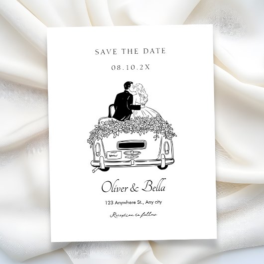 Pendelfahrt auf einer Hochzeit Einladung