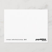 Pendelverkehr :: rote/blaue Tretbahn Postkarte (Rückseite)