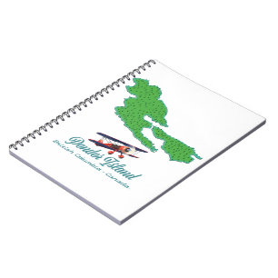 Pender Island British Columbia Reisekarte Notizblock