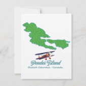 Pender Island British Columbia Reiseplan (Rückseite)