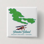 Pender Island British Columbia Reiseplan Button (Vorderseite)