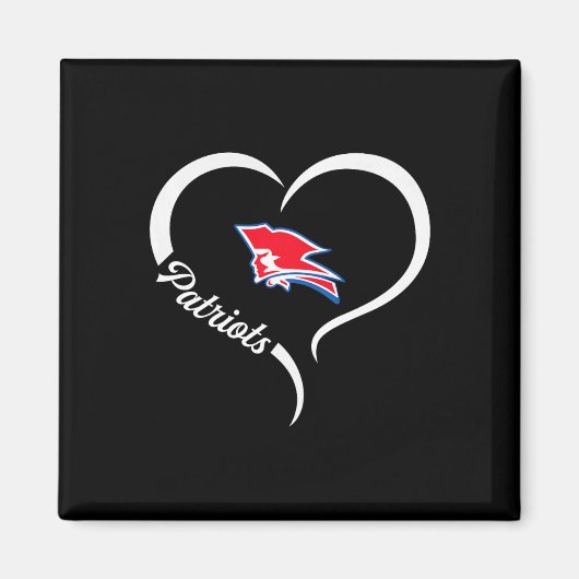 Pender Patriots Logo Halbherz Slogan Hs Magnet (Vorne)
