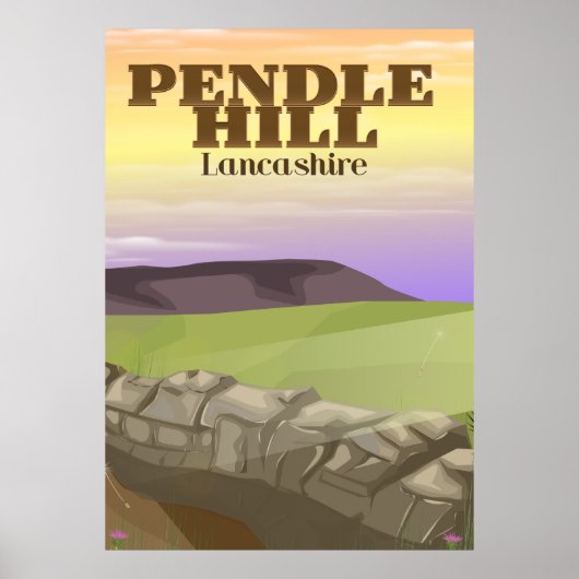 Pendle Hill Lancashire Poster (Vorne)
