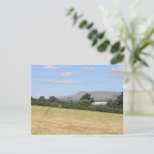 Pendle Hill Lancashire Postkarte (Stehend Vorderseite)