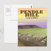 Pendle Hill Lancashire Postkarte (Vorne/Hinten)