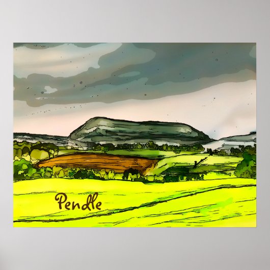Pendle Hill Poster (Vorne)